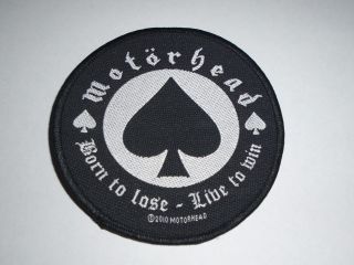 Motorhead Born To Lose Live To Win Woven Patch