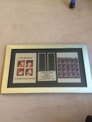 The Beatles Film Cell - A Hard Days Night - Limited Edition 932/1000 - Excalibur