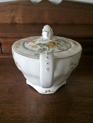 Vintage Grindley England Marlborough Royal Petal ' KASHMIR ' Teapot & Lid 4