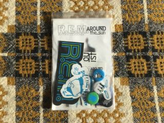 Rare Collectible Rem Music Pin Button Badges Stickers Promo Pack Around The Sun