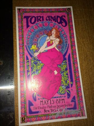 Tori Amos Dew Drop Inn 1996 Poster Handbill Signed 60s Art Icon Bob Masse