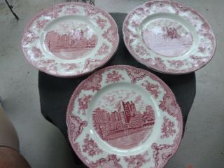 Set Of 5 Johnson Brothers Old Britian Castles Made In England Dinner Plate