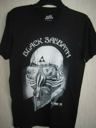 Vintage Black Sabbath T Shirt Top Ozzy Osbourne Rock Heavy Metal Size Medium