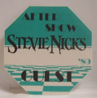 Fleetwood Mac / Stevie Nicks - Tour Cloth Backstage Pass