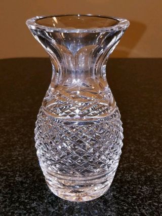 5.  5 " Waterford Crystal Glandore Small Bud Vase Violet Flower Lismore Alana