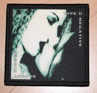 Type O Negative " Bloody Kisses " Silk Screen Patch (1)