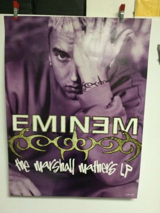 Eminem “marshall Mathers Lp”.  18”x24” 2000original Promo Poster