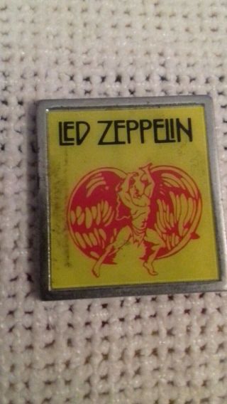 Led Zeppelin Vintage Rock Band Rare Pin Badge 1970/80