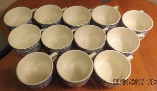 12 - Royal China Currier And Ives Coffee Or Tea Cups