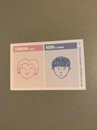 SEVENTEEN - Official 2019 3rd Fan meeting CARATLAND - HOSHI/JEONGHAN (53) Photocard 2