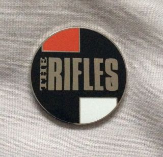 The Rifles Enamel Badge.  Paul Weller,  Oasis,  Pretty Green,  Ocs,  Mod,  Lambretta.