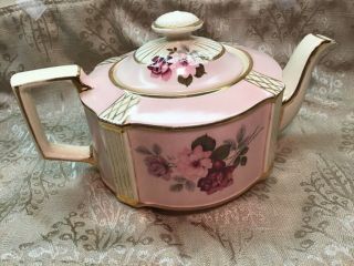 Vintage 1930 - 40’s Sadler Art Deco Gilded Teapot,  England - Number 3287