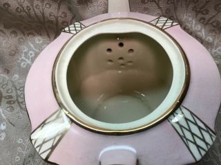 Vintage 1930 - 40’s Sadler Art Deco Gilded Teapot,  England - Number 3287 4