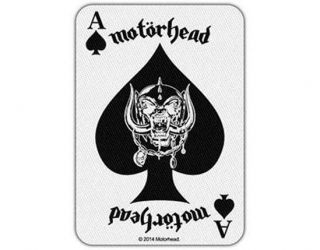 Official Licensed - Motorhead - Ace Of Spades Card Iron/sew On Patch Metal Lemmy