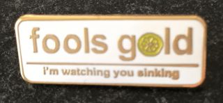 The Stone Roses " Fools Gold " Enamel Pin Badge - Very Rare