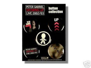 Peter Gabriel - 02/03 Tour (5) Button Set - 2 Inches Each To U.  S