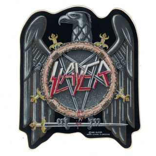 Slayer Vintage Large Sticker 1990 Eagle Pentagram Logo Seasons In The Abyss