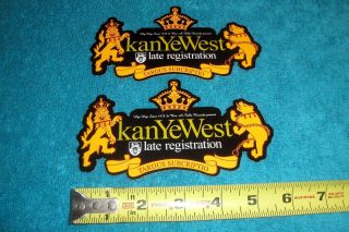 Kanye West Promo Stickers For Late Registration Cd/12 " Lp/jay - Z/just Blaze/nas/us