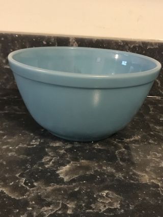 Rare Vintage Pyrex Delphite Turquoise Blue 1 1/2 Quart Mixing Bowl 40211