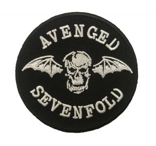 Avenged Sevenfold - Deathbat - Embroidered Patch - Iron/ Sew On - Music Band