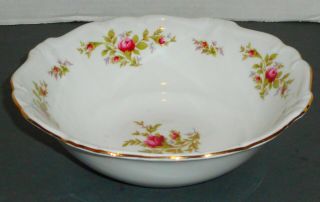 Vintage Johann Haviland Moss Rose Bavaria Germany Porcelain Serving Bowl