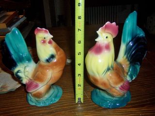 Vintage Royal Copley Chicken Hen & Rooster Figures Figurines