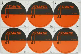Atlantic Records 45rpm Record Labels Blank Vintage Uncut Rare Ringo Starr