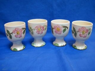 Set Of 4 Vintage Franciscan Ware Desert Rose Egg Cups Coddlers