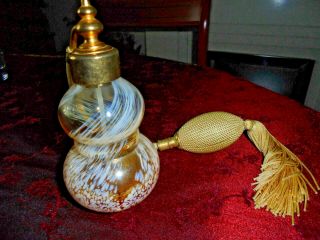 Caithness Glass Perfume Spray Bottle With Tassels Vgc