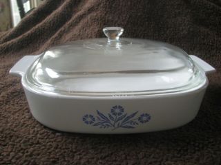 Vintage Corning Ware A - 10 - B Casserole Bowl With Lid
