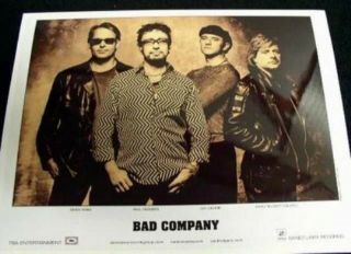 Bad Company 2002 Promotional B&w Press Photo Old Stock