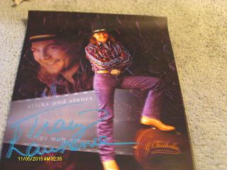 Vintage Tracy Lawrence Sticks And Stones Promo Poster