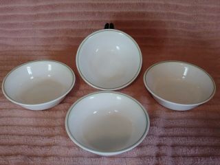 Set Of 4 Corelle Corning Blue Wreath Cereal Bowls