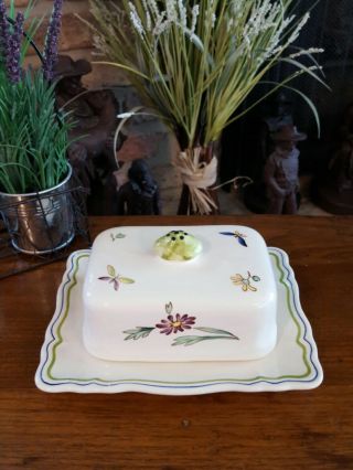 Moustiers By Longchamp - Covered Butter Dish - Made In France