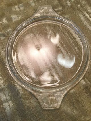 Vintage Pyrex 474 - C Round Glass Lid 7 - 1/2 " For The Casserole 1 - 1/2 Qt Bowl Dish