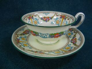 Wedgwood Ventnor Pattern W996 Bone China Cup And Saucer Set (s)