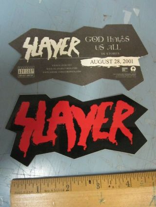 Slayer 2001 God Hates Us All Promotional Sticker Flawless Old Stock