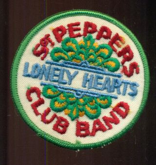 Vintage Beatles Sgt.  Peppers Lonely Hearts Club Band Embroidered Patch