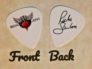Bon Jovi Band Signature Tour Logo Guitar Pick - (w)