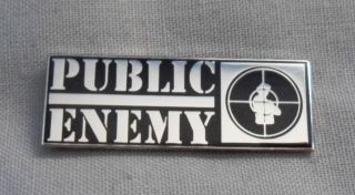 Public Enemy Enamel Pin Badge.  Hip - Hop,  Def Jam,  Beastie Boys,  Eminem