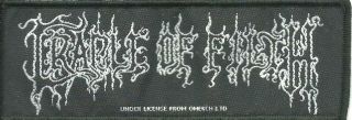 Cradle Of Filth Logo 2018 - Woven Sew On Patch Official Merchandise