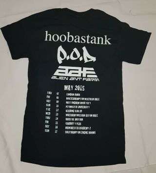 Hoobastank / P.  O.  D / Alien Ant Farm t - shirt from 2015 UK tour 2