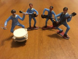 The Beatles Like Vintage 1960 Figurines Cake Topper Swingers Set