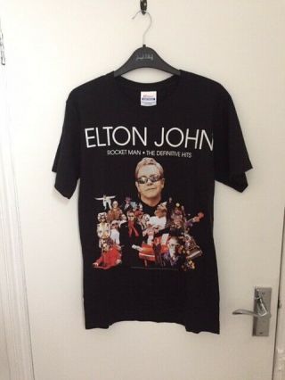 Elton John Official Tour T Shirt 2011 Rocket Man Tour Adult Small