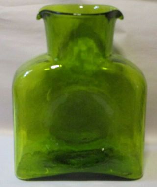 Blenko Glass Kiwi Water Bottle 384