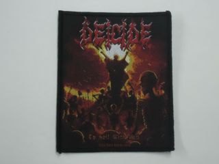 Deicide To Hell With God Woven Patch