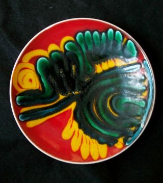 Poole Pottery Delphis Abstract 8 Inch Shape No.  3 Plate Jean Millership ?
