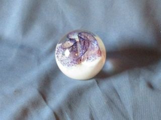 Caithness Glass Scotland Pixie Paperweight Lilac White & Purple