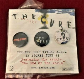 The Cure 2004 The Cure Vintage Pin Back Badges