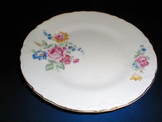 2 Scio Pottery Floral Hazel 9 " Dinner Plates Exc _set Of Two